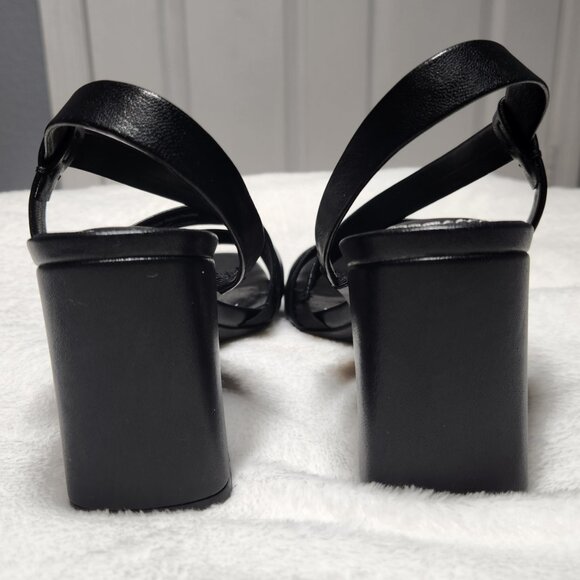 Life Stride Black Strappy Heels - Picture 3 of 6